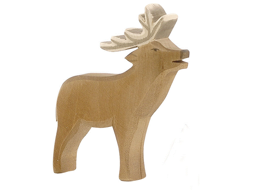 Ostheimer Hirsch Holzfigur