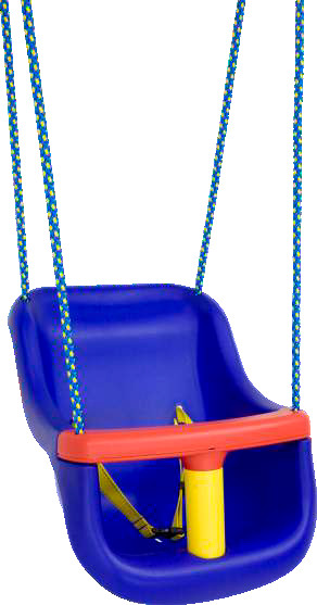 Nordthüringer Babyschaukel Kunststoff blau/gelb, rot 