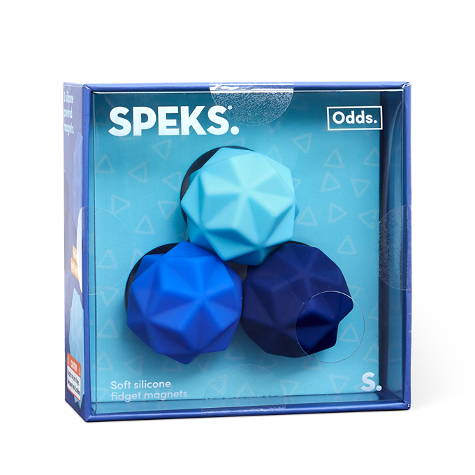 SPEKS Fidget Magnets ODDs Blue Peaks 3 Magnetkugeln mit Silikonhülle