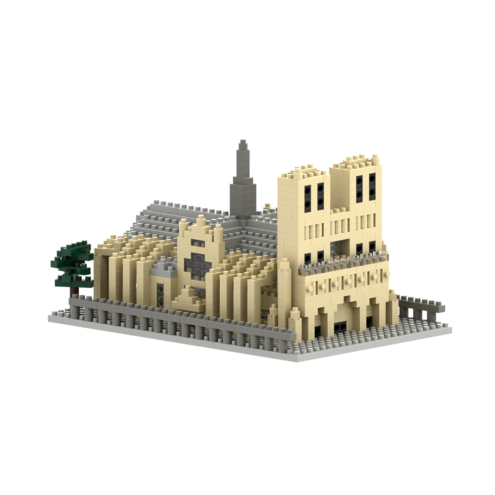 Brixies Kathedrale Notre-Dame 928 Mini-Klemmbausteine