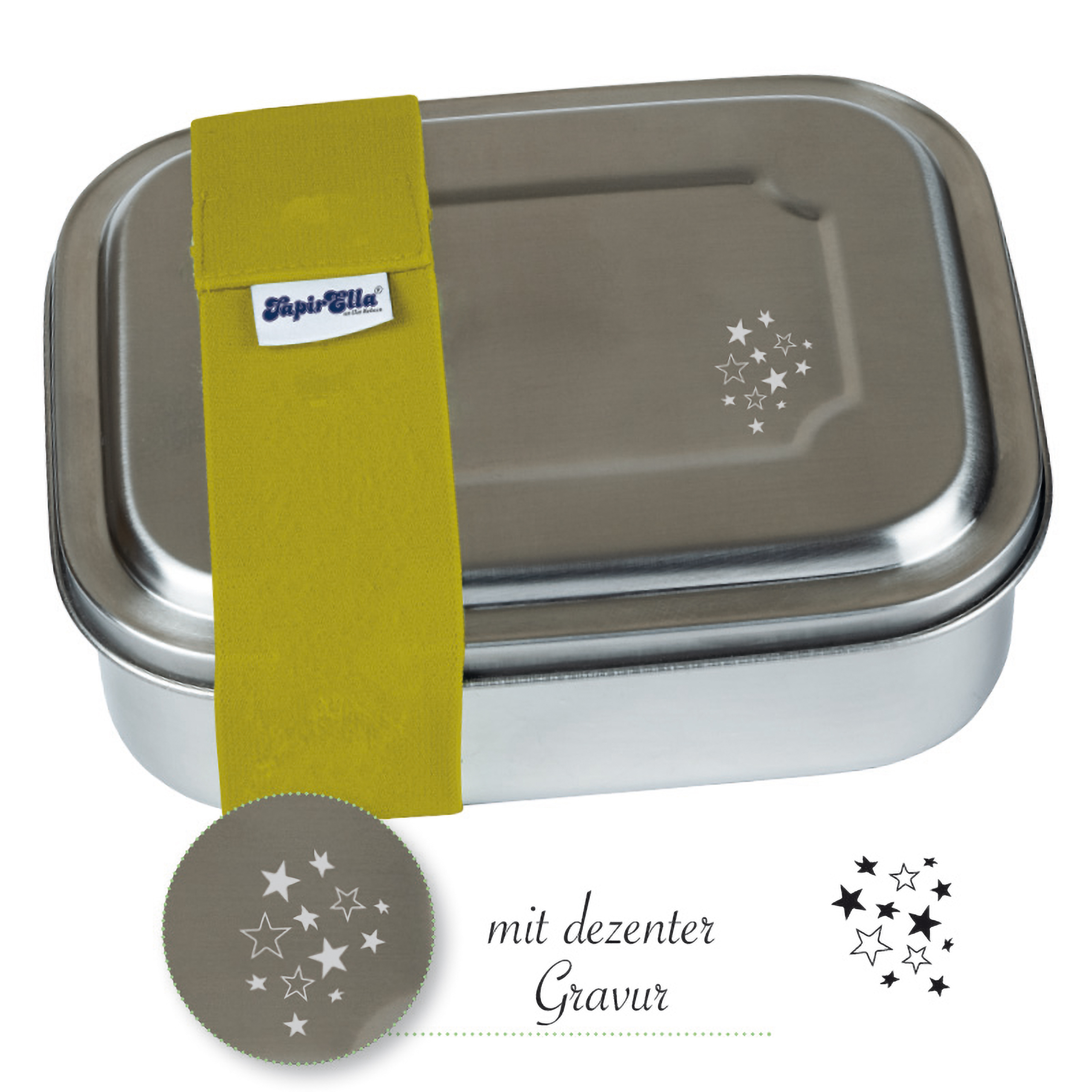Lutz Mauder TapirElla Edelstahl Lunchbox Sterne Grün 