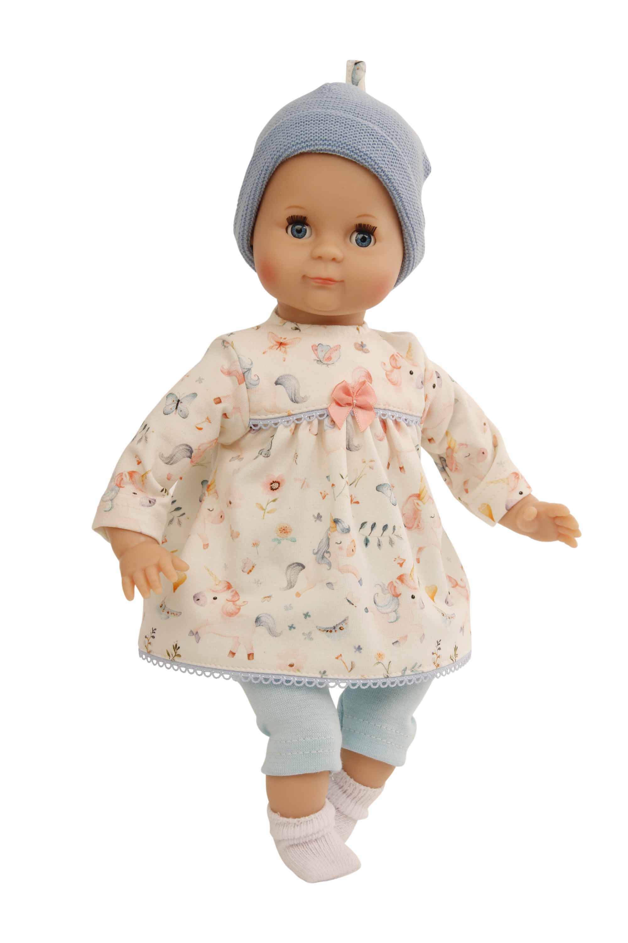 Schildkröt Puppen Schlummerle Gr. 32 blaue Schlafaugen