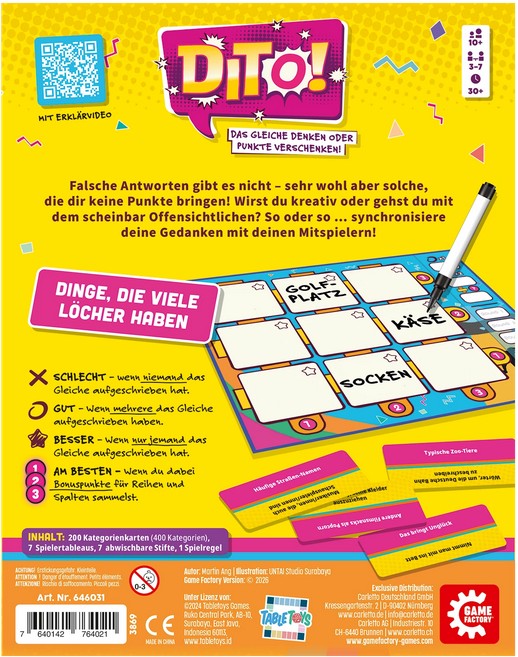 Gamefactory Partyspiel Dito!