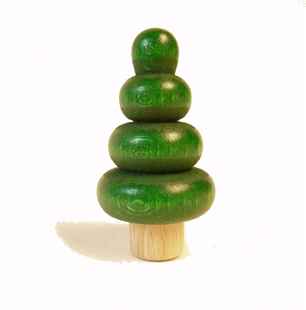 rundum/ARS Steckfigur Baum ohne Stamm  für Geburtstagsringe und Adventskränze