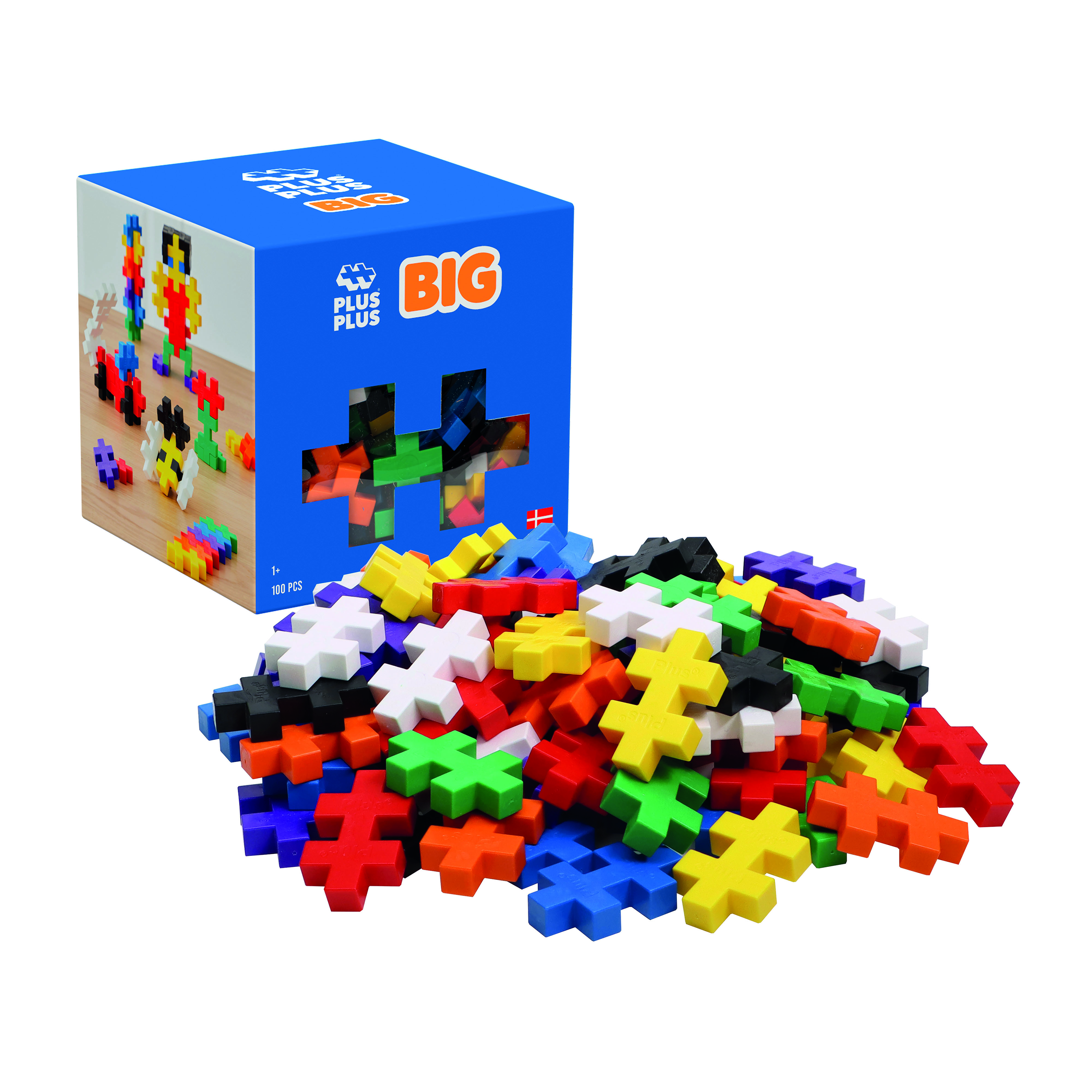 Plus-Plus Kreativ Bausteine BIG Basic Mix 100 pcs