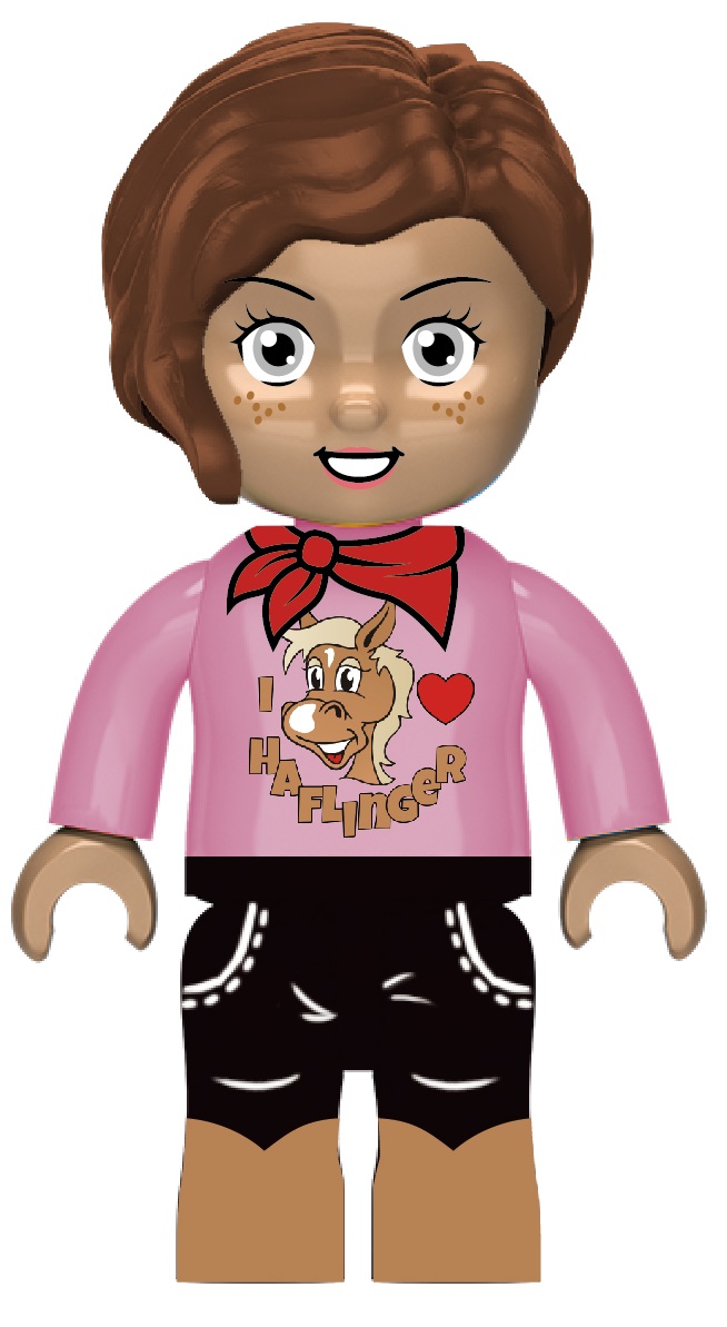 KiddiCraft Klemmbausteinset Ponyhof-Erweiterung - 1 Kiddiz Figur, 1 Pferd 313 Teile