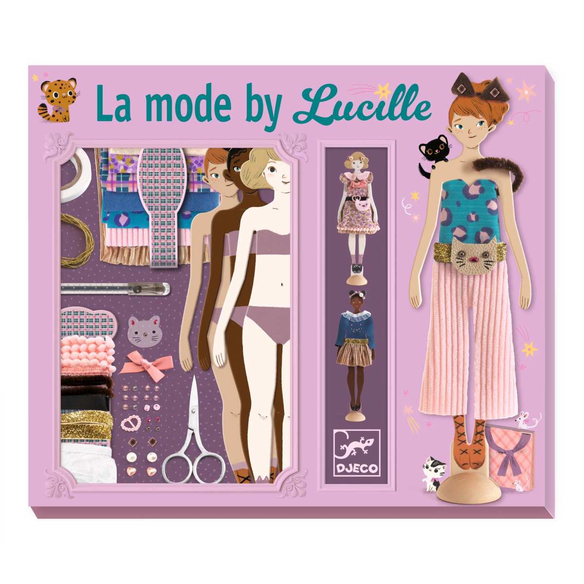 Djeco Workshop Fashion by Lucille Mode-Design Anziehpuppen