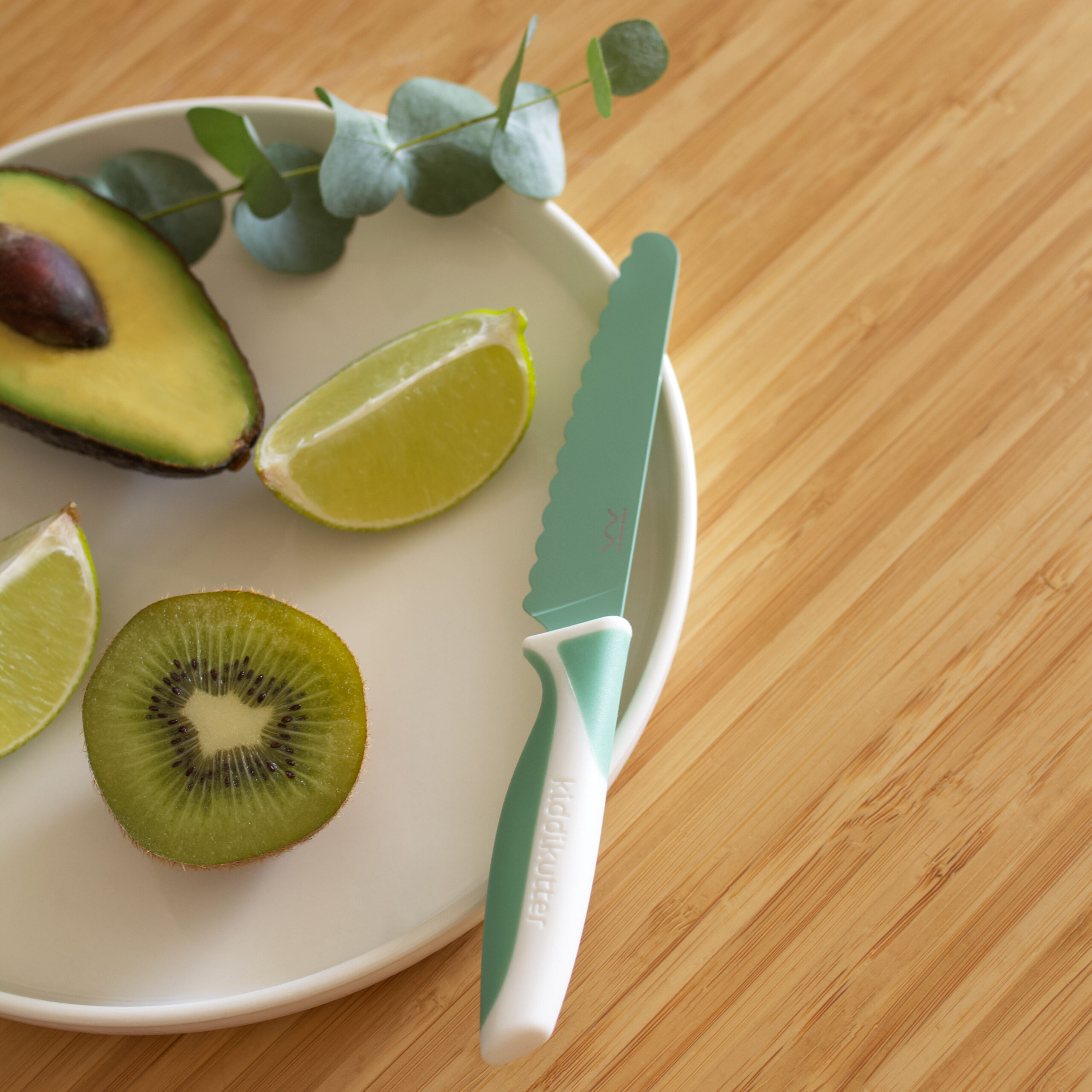 Kiddikutter Lernmesser Nordic Mint  sicheres Messer für kleine Kinder