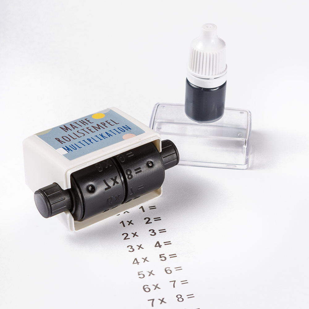 Mathematik Rollstempel Multiplikation cooler Mathestempel