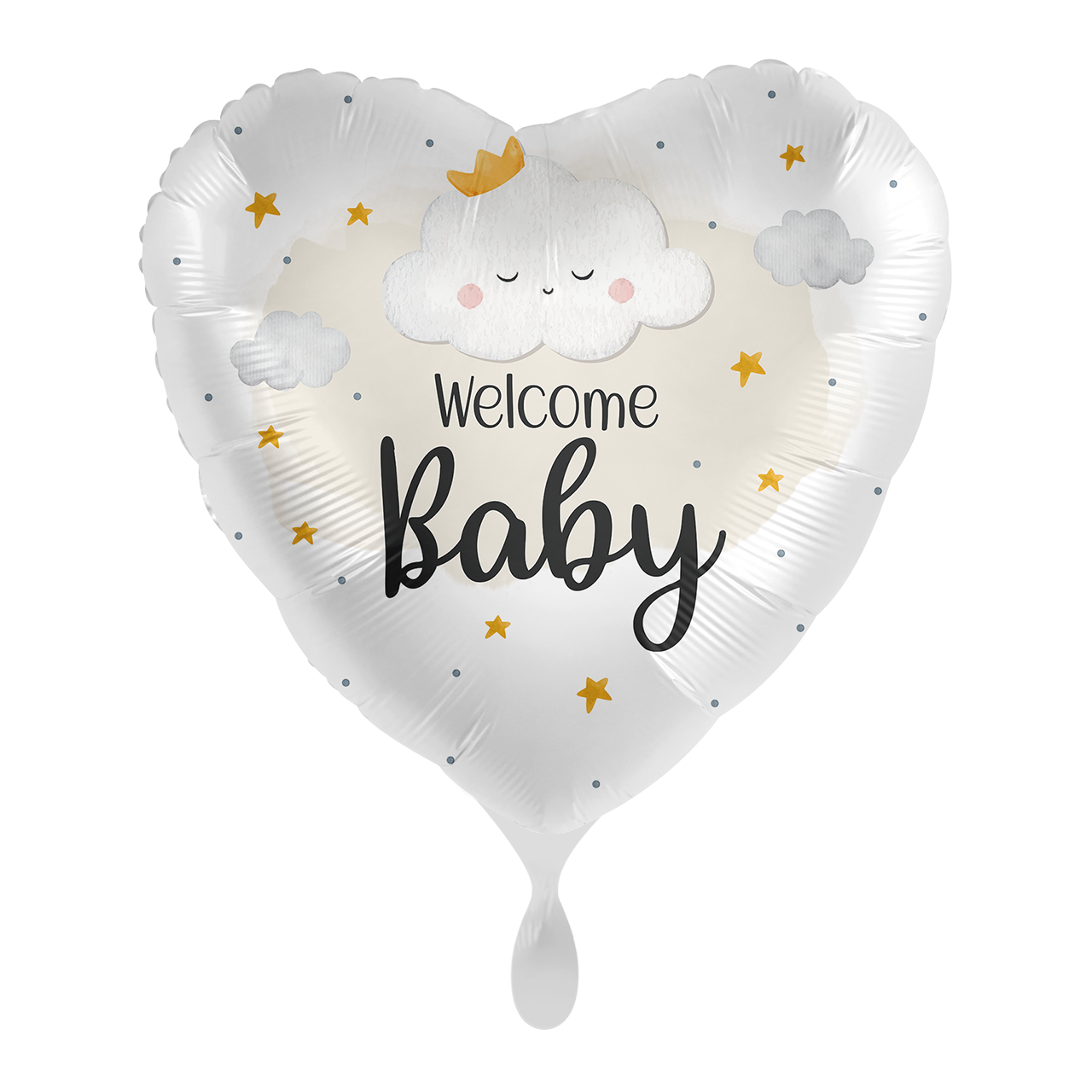 Folienballon Herz Welcome Baby 17"