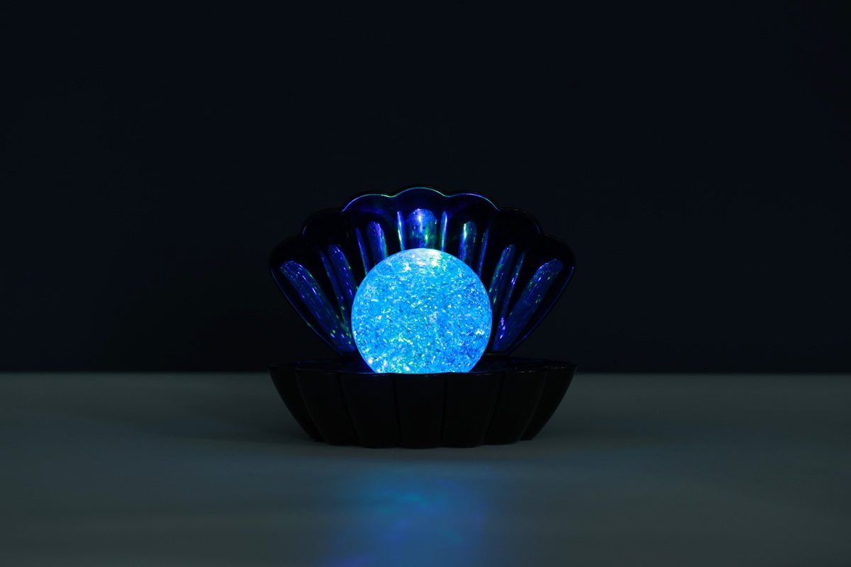 iTotal Muschel-Lampe schwarz