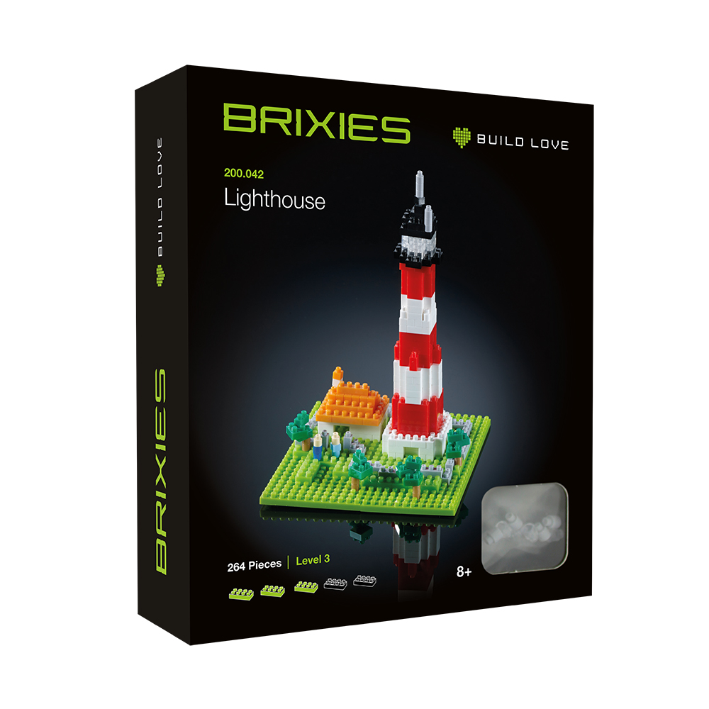 Brixies Leuchtturm 264 Mini-Klemmbausteine
