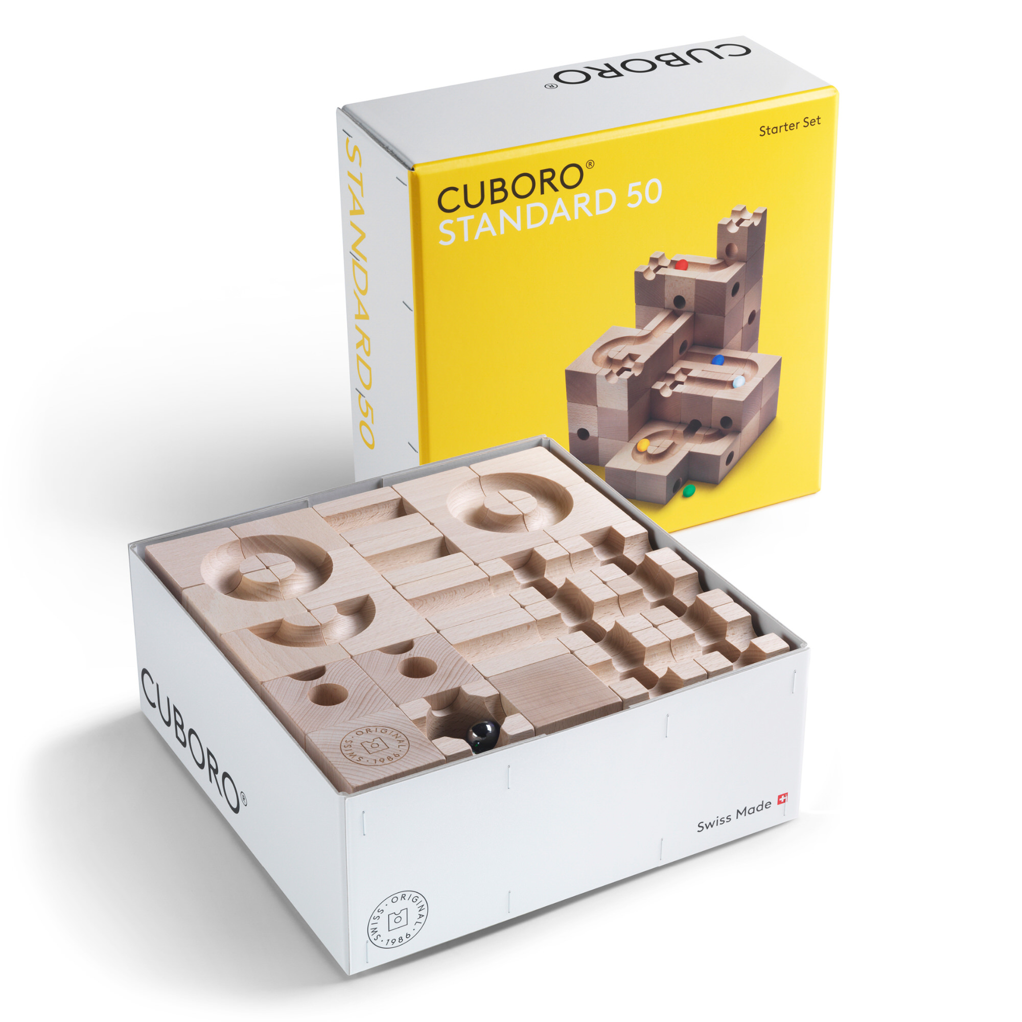 Cuboro Kugelbahn Starter Set Standard 50 - 50 Elemente - ab 5 Jahren