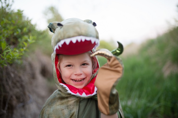 Great Pretenders T-Rex Dinosaurier Kostüm mit Krallen  Größe 4-6 Jahre