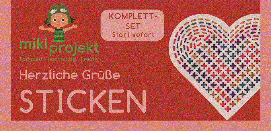 Stickset Herz 