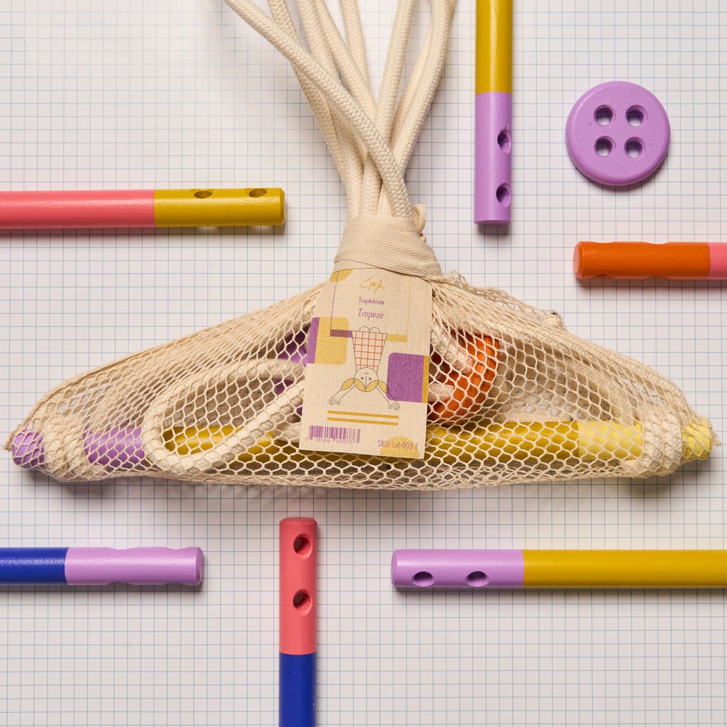 Eperfa buntes Turn-Trapez gelb für Kinder