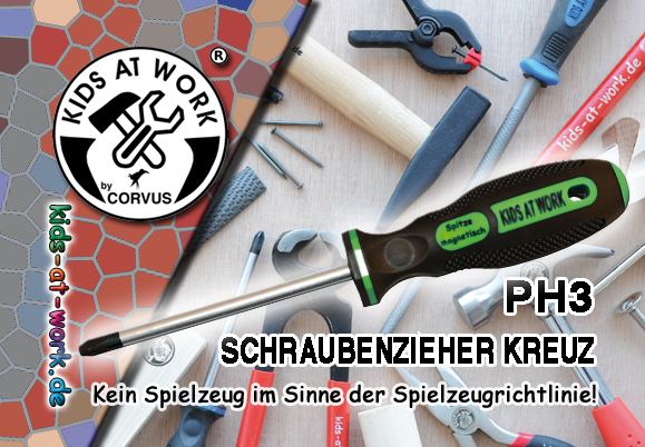 Kids at Work Schraubenzieher Kreuz Ph#3