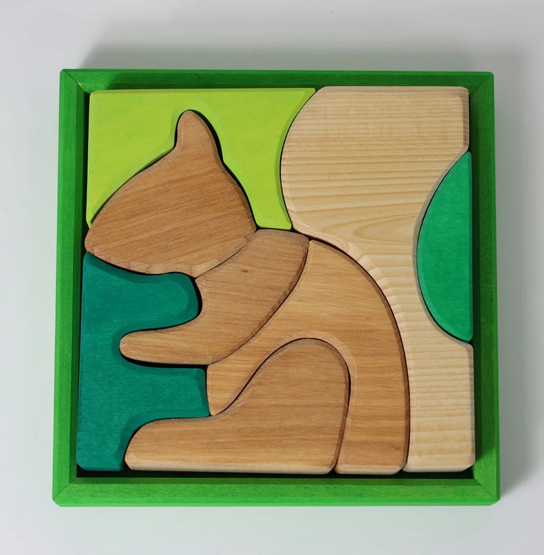 Grimms Bauspiel Grün Holzspielzeug