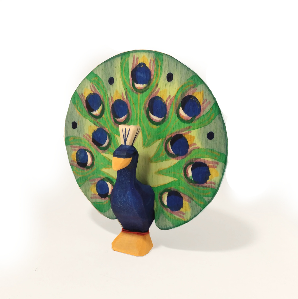 Ostheimer Pfau mit Rad