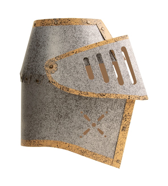 Vah Ritterhelm silber Karton genietet