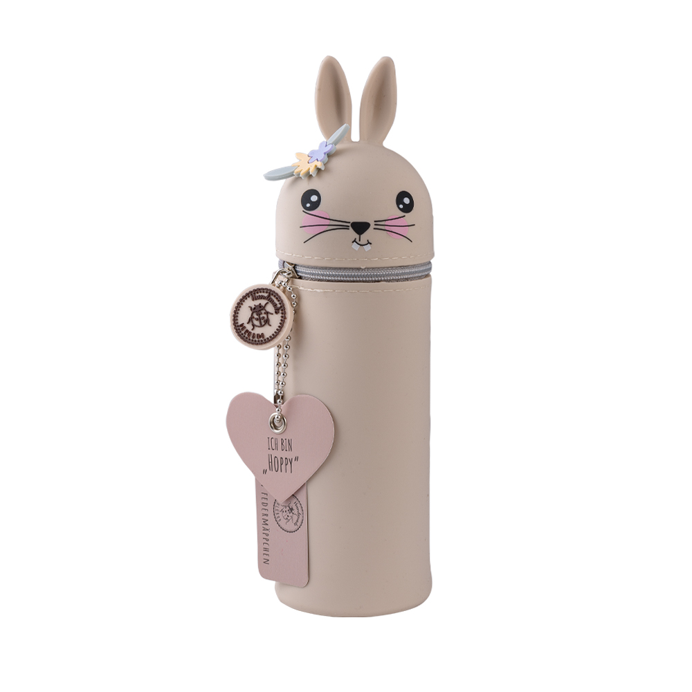 Silikon Federmäppchen Spring Animal Hase "Hoppy" 