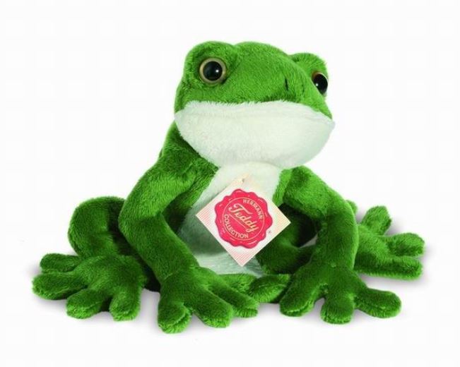 Hermann Teddy Frosch Plüsch 15 cm