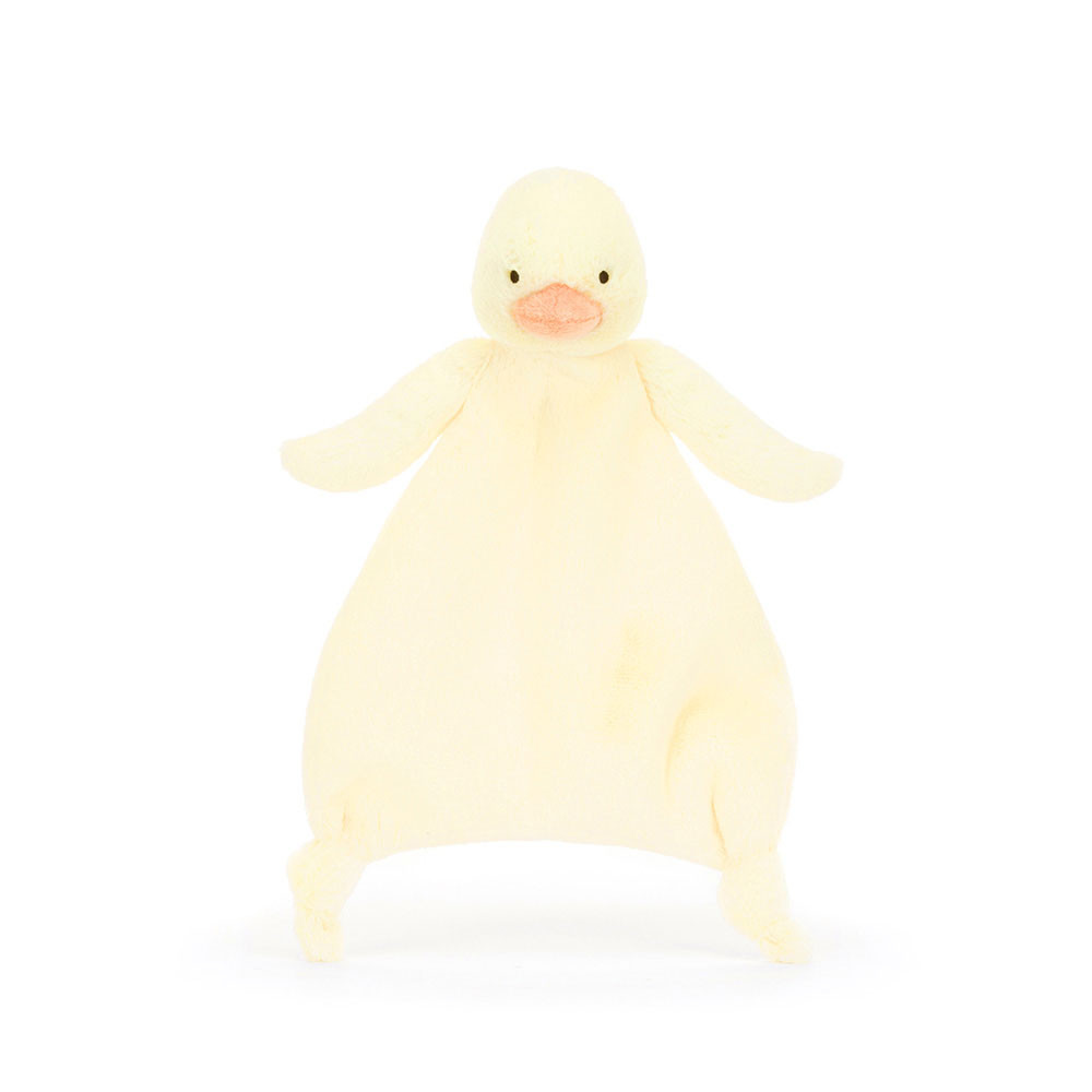 Jellycat Stofftier Bashful Duckling Comforter Plüsch-Schnuffeltuch-Ente