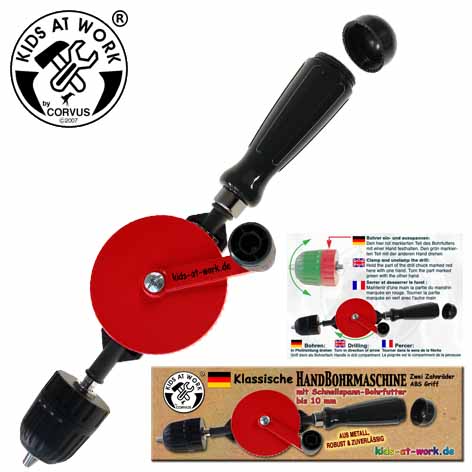 Kids at Work Bohrmaschine 10 mm Schnellspannfutter