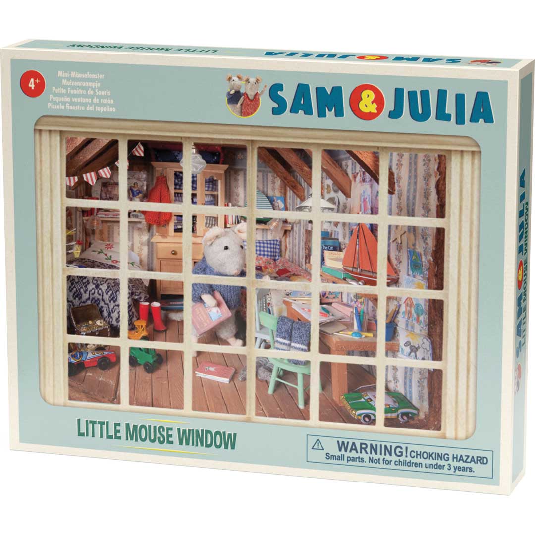 Sam und Julia DIY Mini-Mäusefenster Postkartenständer