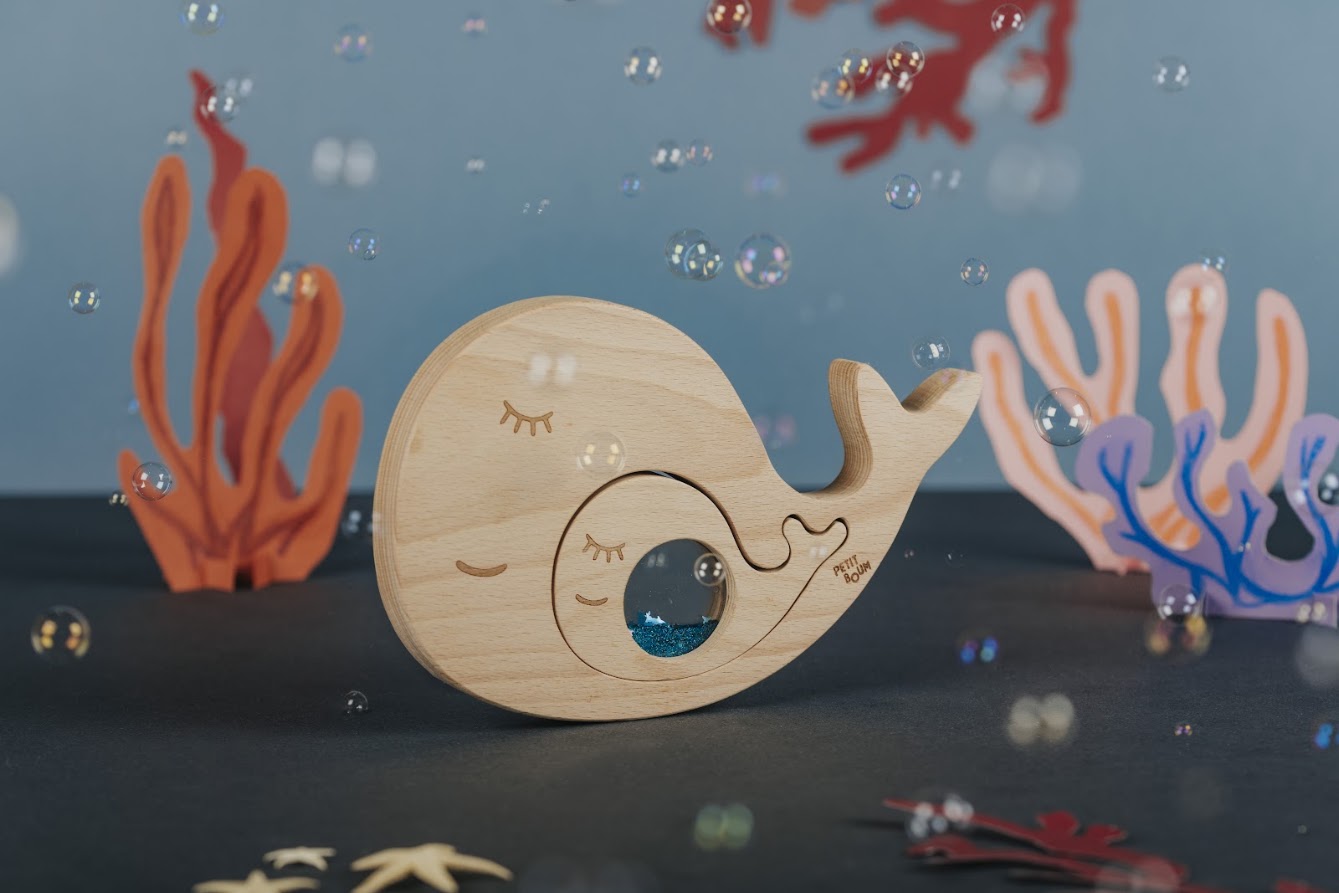 Petit Boum Puzzle Whale and Baby