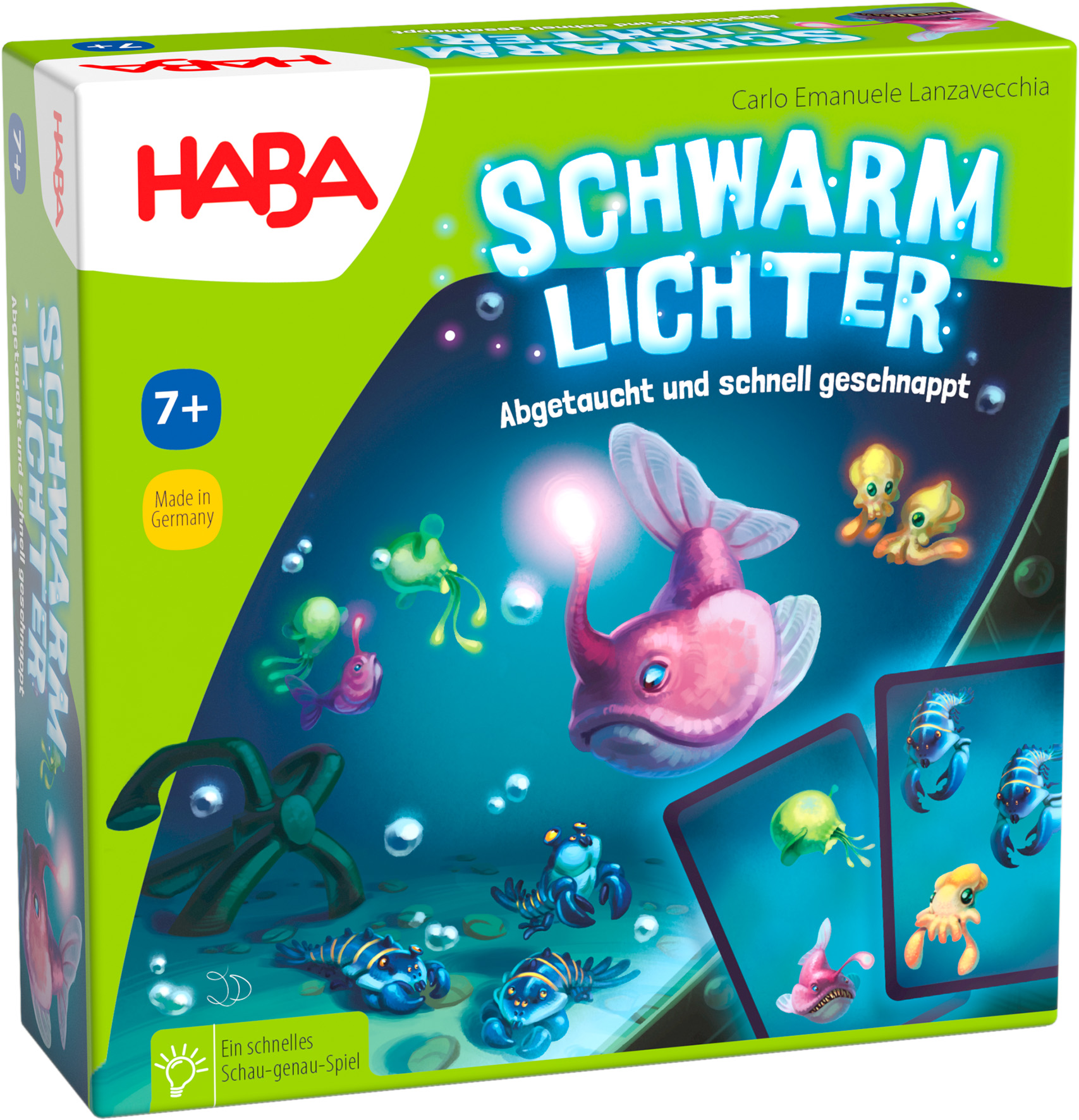 Haba Familienspiel Schwarmlichter rasantes Gesellschaftsspiel ab 7 Jahren