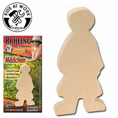 Kids at Work Holzrohling Mädchen