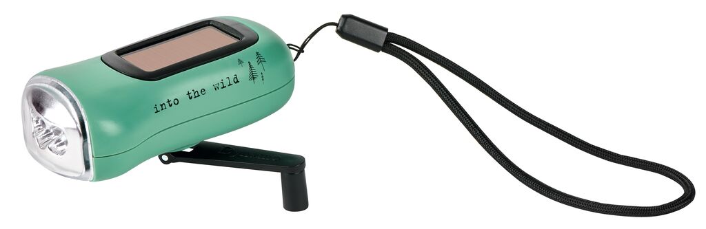 moses Fernweh Dynamo-Solar-Taschenlampe