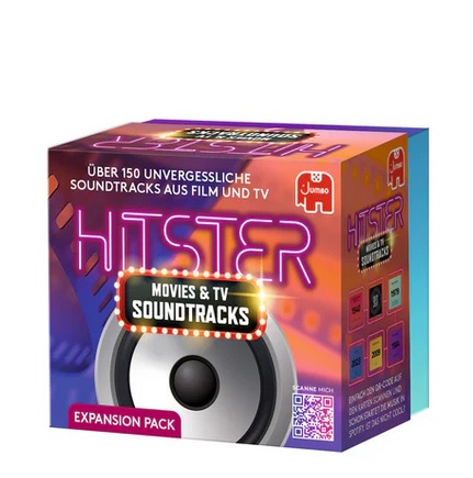 Jumbo Partyspiel Hitster - Movies & TV Soundtracks Expansion Gesellschaftsspiel rund um die Musik