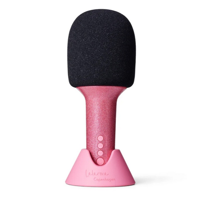 Lalarma Glitter Groove Mikrofon - Rose kabellos mit vielen Einsatzmöglichkeiten