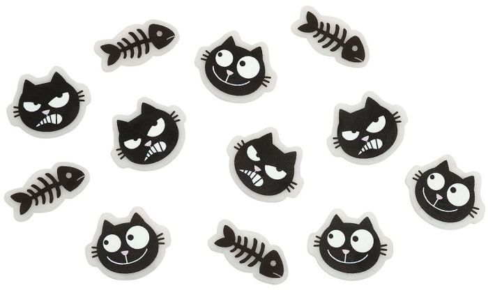 moses Fahrrad-Speichenclips Ed, the Cat Glow in the dark