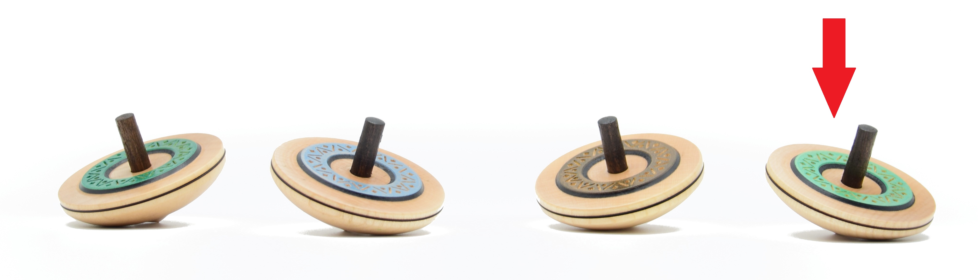 Mader Kreisel Jahreskreisel 2025 giftgrüne Mamba Holzkreisel aus der Kreiselmanufaktur