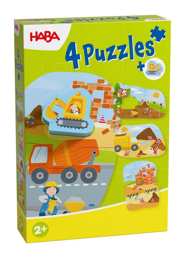 Haba 4 erste Puzzles – Baustelle 