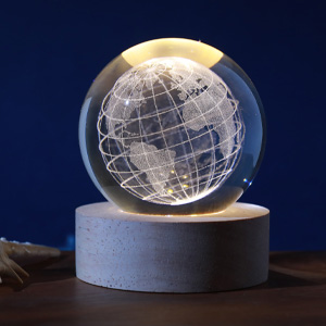 iTotal Kristallkugel-Lampe Welt medium