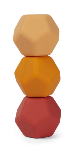 SPEKS Fidget Magnets ODDs Orange Planes 3 Magnetkugeln mit Silikonhülle