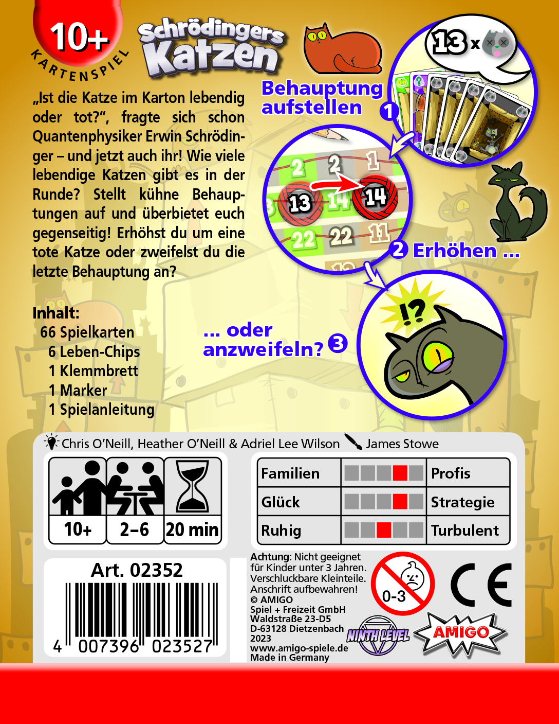 Amigo Kartenspiel Schrödingers Katzen