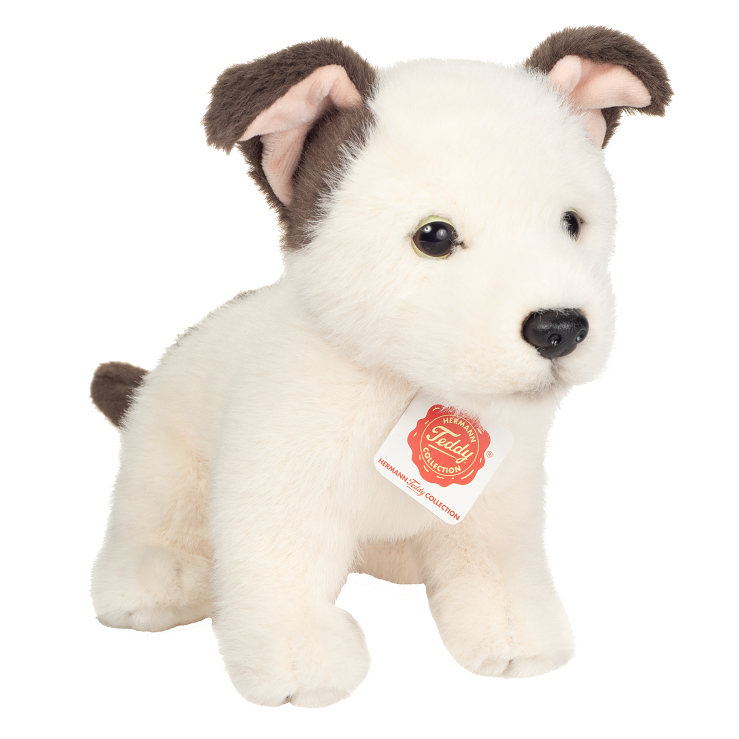Hermann Teddy Stofftier Hundewelpe Russell 25 cm