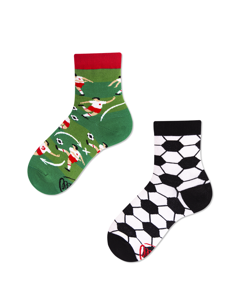 Many Mornings Socken Football Fan Kids 31-34 