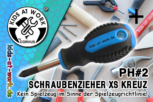 Kids at Work Schraubenzieher kurz PH#2