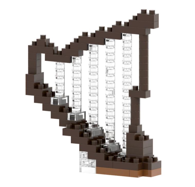 Brixies Harfe 115 Mini-Klemmbausteine
