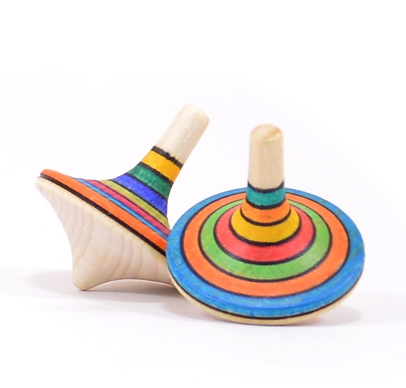 Mader Holzkreisel Rallye gestreift aus der Kreiselmanufaktur
