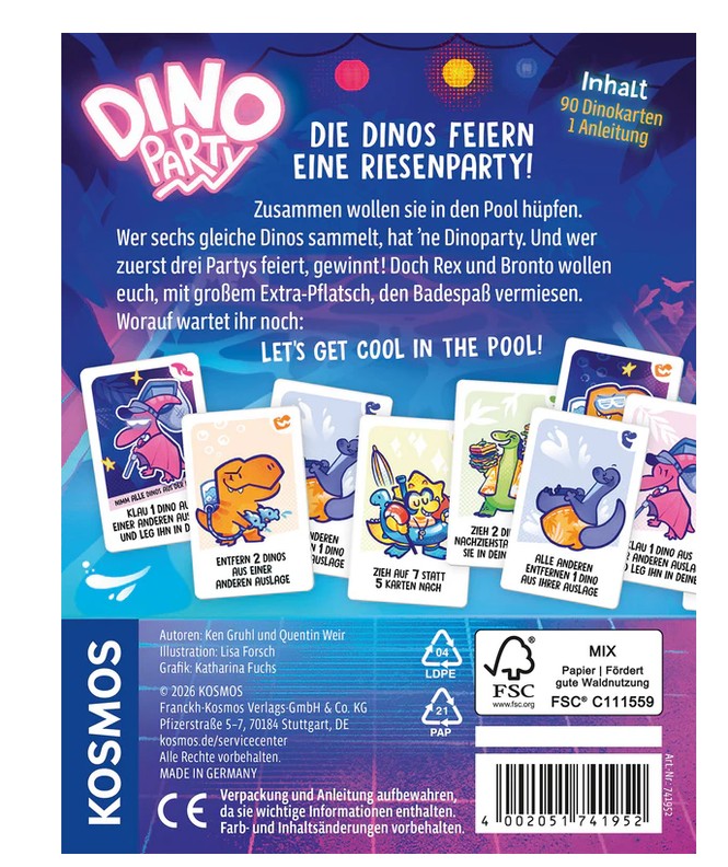 Kosmos Kartenspiel Dino Party
