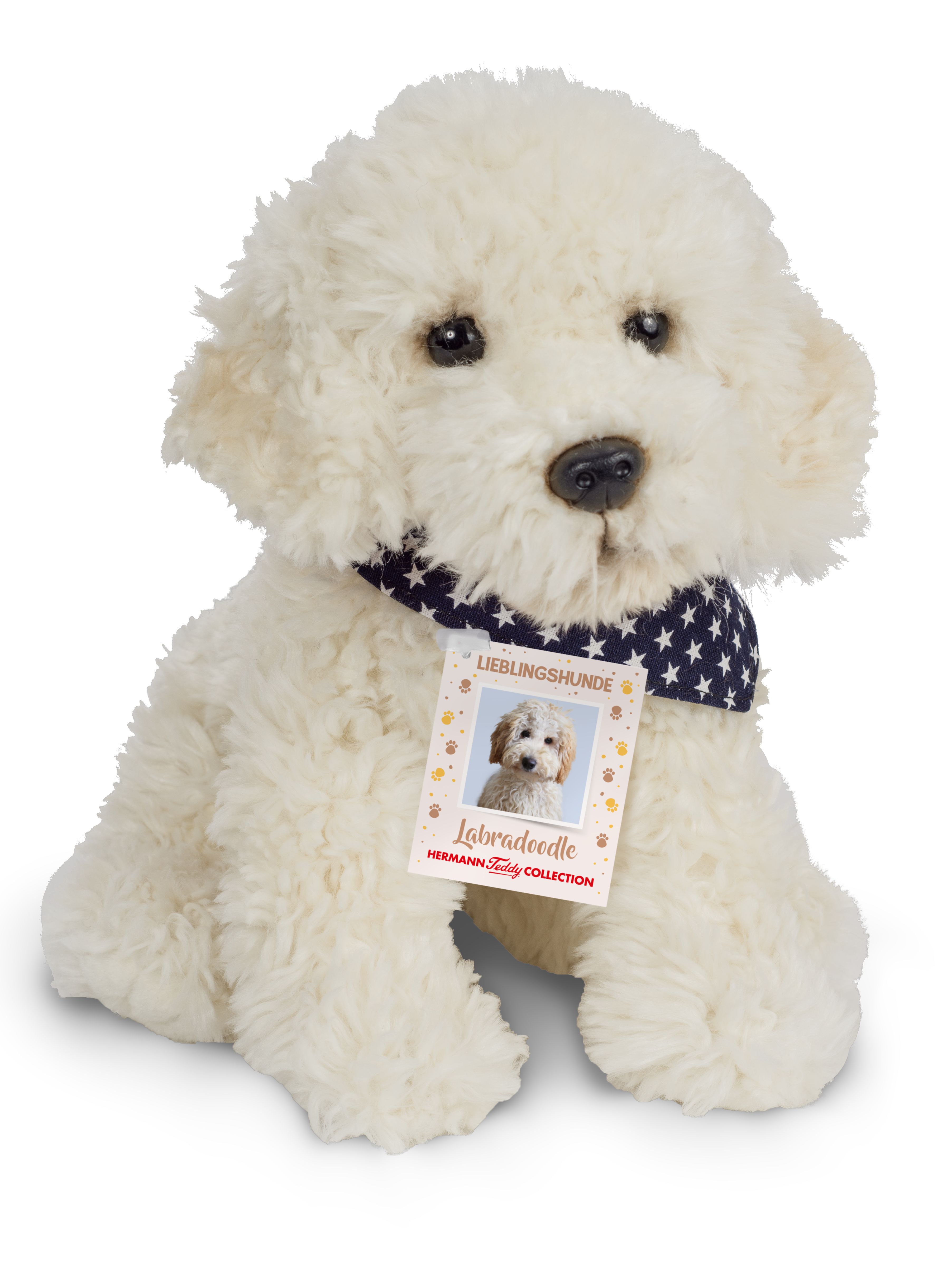 Hermann Teddy Labradoodle sitzend 28 cm Stofftier Hund