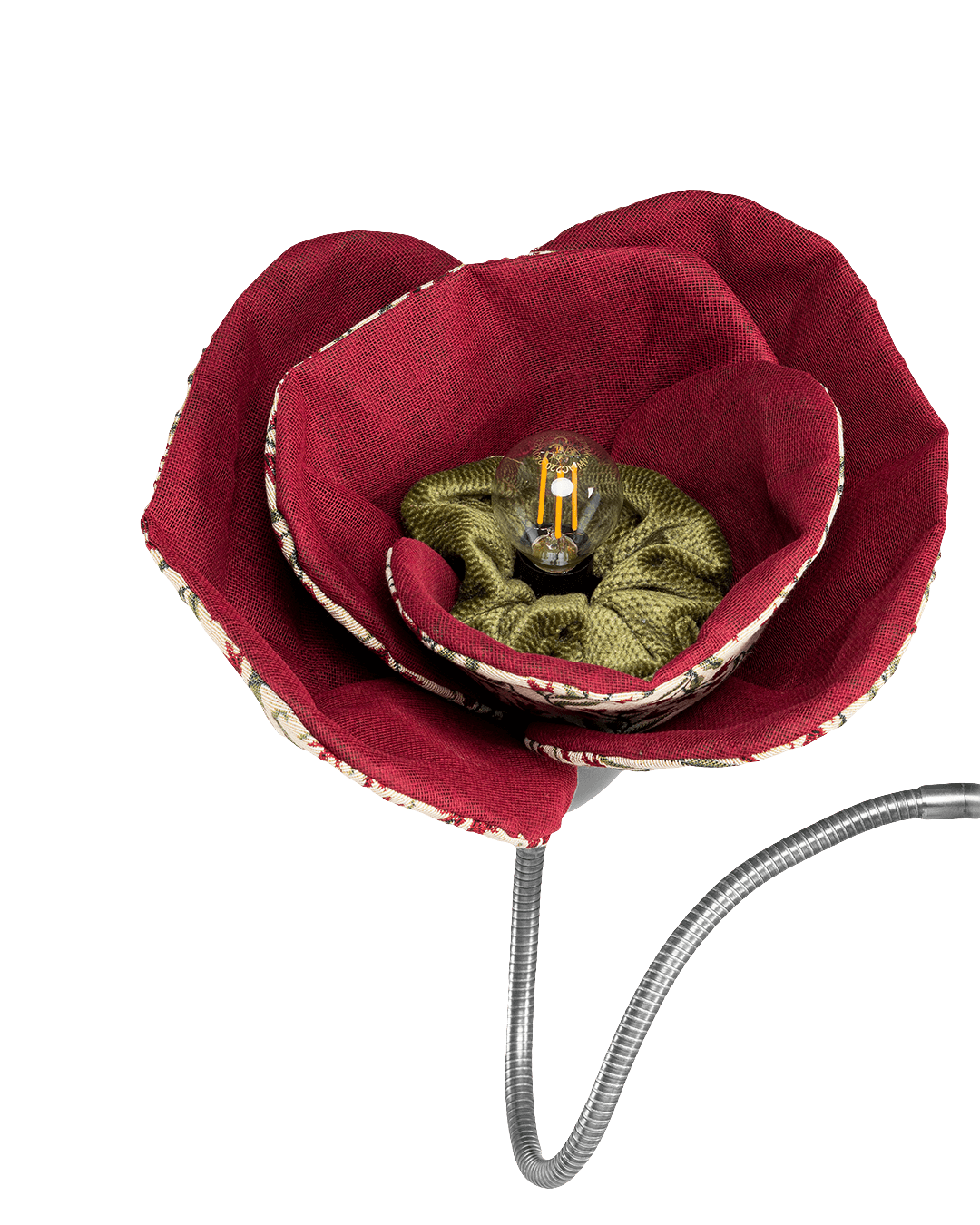 Skitso Wandlampe Mistletoe Poppy - Blütenlampe aus Stoff Luminous Botanica Wall Lamp