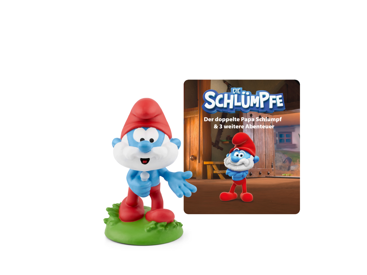 Tonies Hörfigur Die Schlümpfe: Der doppelte Papa Schlumpf & 3 weitere Abenteuer